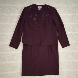 CHE STUDIO 2 Piece Jacket & Skirt Set for Women Size 14